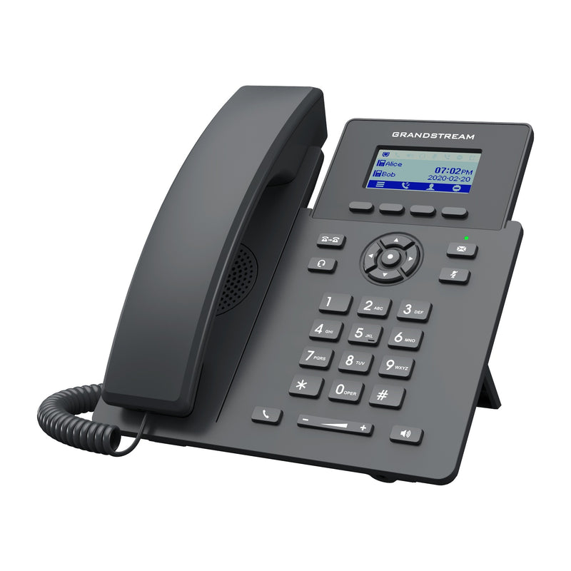 Grandstream GRP2601P Essential IP Phone with PoE Dual Fast Ethernet Ports - Black