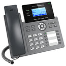 Grandstream GRP2604P 3-Line Essential IP Phone with 10 BLF Keys and Dual PoE Gigabit Ethernet Ports - Black