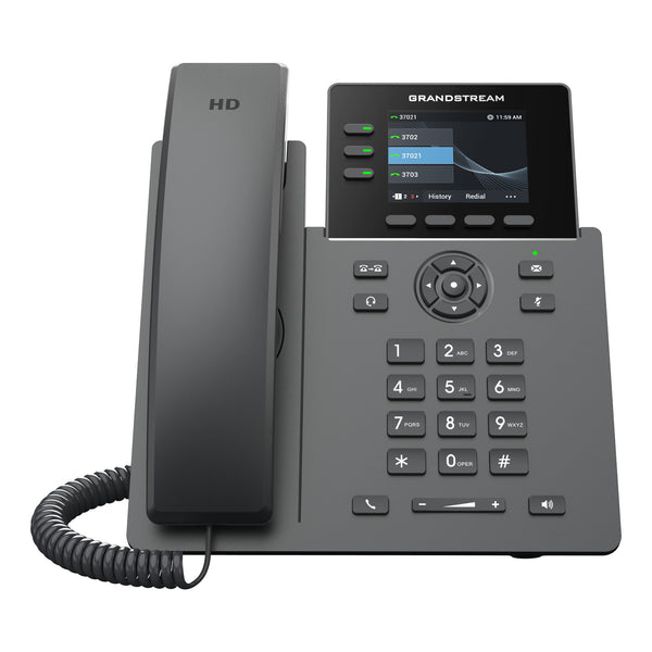 Grandstream GRP2611G 3-line Carrier-Grade IP Phone with Dual PoE Gigabit Ethernet Ports