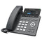 Grandstream GRP2612G 4-line Carrier-Grade IP Phone with Dual PoE Gigabit Ethernet Ports - Black