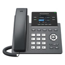 Grandstream GRP2612W 4-line Carrier-Grade IP Phone with Dual PoE Fast Ethernet Ports and Integrated Dual-band 2.4-GHz & 5-GHz Wi-Fi - Black