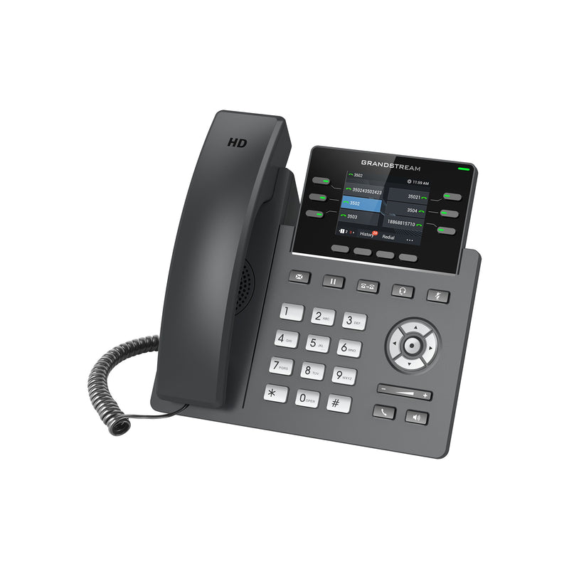 Grandstream GRP2613W 6-line Carrier-Grade IP Phone with Dual PoE Gigabit Ethernet Ports
