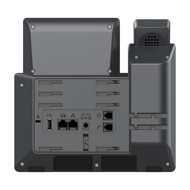 Grandstream GRP2624 8-Line Professional Carrier-Grade IP Phone with Dual PoE Gigabit Ethernet Ports and Dual-band 2.4-GHz & 5-GHz Wi-Fi - Black