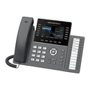 Grandstream GRP2636 12-Line Professional IP Phone with Dual PoE Gigabit Ethernet Ports, Dual-band 2.4-GHz & 5-GHz Wi-Fi and 24 MPK Extension Keys - Black