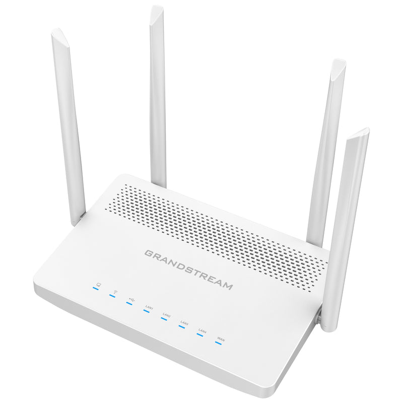 Grandstream Dual-Band 2x2 MU-MIMO Wi-Fi Router with 4 x Gigabit Ethernet WAN/LAN Ports and 1 x Gigabit SFP WAN Port - White