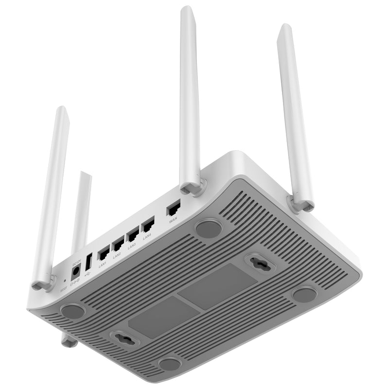 Grandstream Dual-Band 2x2 MU-MIMO Wi-Fi Router with 4 x Gigabit Ethernet WAN/LAN Ports and 1 x Gigabit SFP WAN Port - White