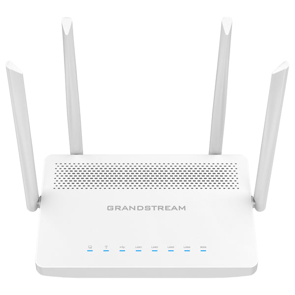 Grandstream Dual-Band 2x2 MU-MIMO Wi-Fi Router with 4 x Gigabit Ethernet LAN Ports and 1 x Gigabit Ethernet WAN Port - White