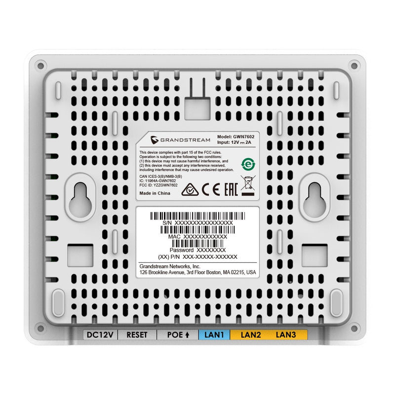 Grandstream 802.11ac Wave-2 Wi-Fi Access Point with Integrated Gigabit Ethernet Switch - White (CALL FOR QUOTE)