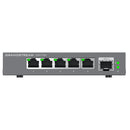 Grandstream Unmanaged 6-port 2.5 Multi-Gigabit Switch with 5 x 2.5 Gigabit Ethernet and 1 x SFP+ Ports - Grey