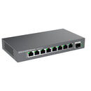 Grandstream Unmanaged 9-port 2.5 Multi-Gigabit Switch with 8 x 2.5 Gigabit Ethernet and 1 x SFP+ Ports - Grey