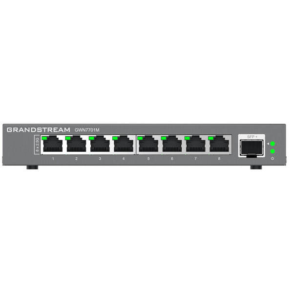 Grandstream Unmanaged 9-port 2.5 Multi-Gigabit Switch with 8 x 2.5 Gigabit Ethernet and 1 x SFP+ Ports - Grey (CALL FOR QUOTE)