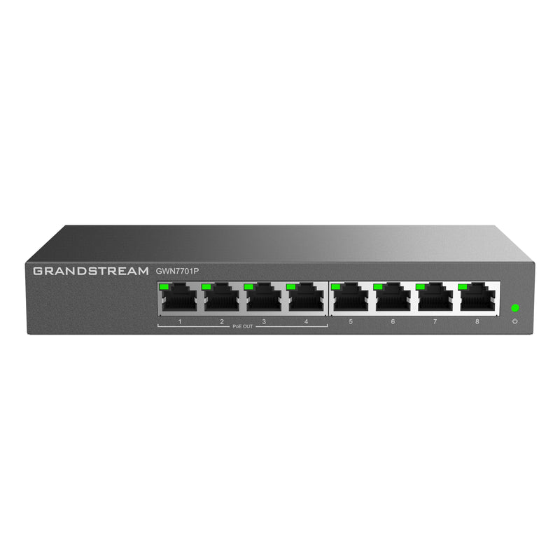 Grandstream Layer 2 Unmanaged 8-port Gigabit Ethernet Switch with 4 x PoE Output - Grey (CALL FOR QUOTE)