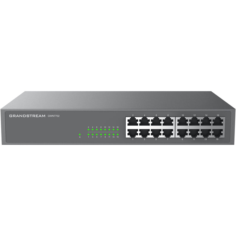 Grandstream Rackmountable Layer 2 Unmanaged 16-port Gigabit Ethernet Switch - Grey (CALL FOR QUOTE)