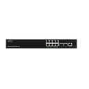 Grandstream Rackmountable Enterprise Layer 3 10-port Managed PoE Network Switch with 8 x PoE Gigabit Ethernet Ports and 2 x SFP+ Ports - Grey