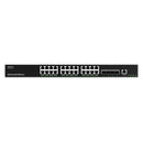 Grandstream Rackmountable Enterprise Layer 3 28-port Managed Network Switch with 24 x Gigabit Ethernet Ports and 4 x SFP+ Ports - Grey