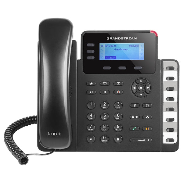 Grandstream GXP1630 3-Line Entry-Level Gigabit IP Phone with Dual PoE Gigabit Ethernet Ports - Black