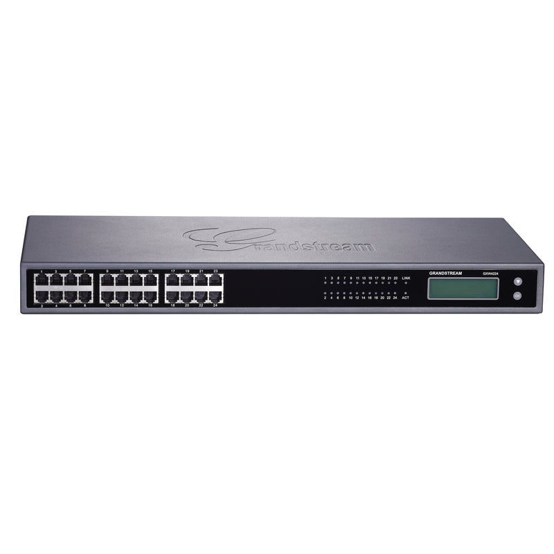 Grandstream GXW4224 High-Density 4200 Series v2 FXS 24-port Gigabit VoIP Gateway - Black