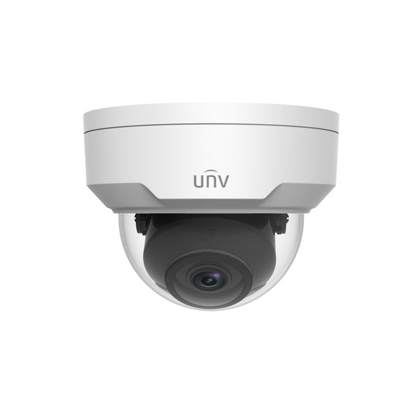 Uniview IPC324SR3-DSF40KM-G 4MP HD Vandal-Resistant Smart IR 4.0-mm Fixed Lens Dome Network Camera - White