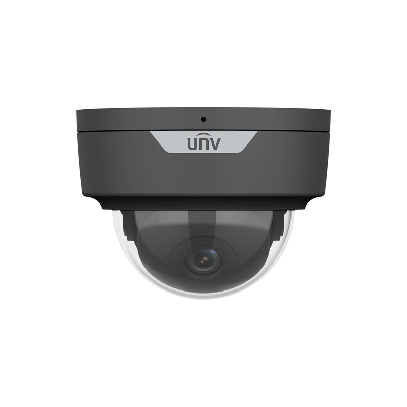 Uniview - IPC325SS-ADF28K-I1-BK - 5MP LightHunter 2.8mm Fixed IR Dome IP Camera Black