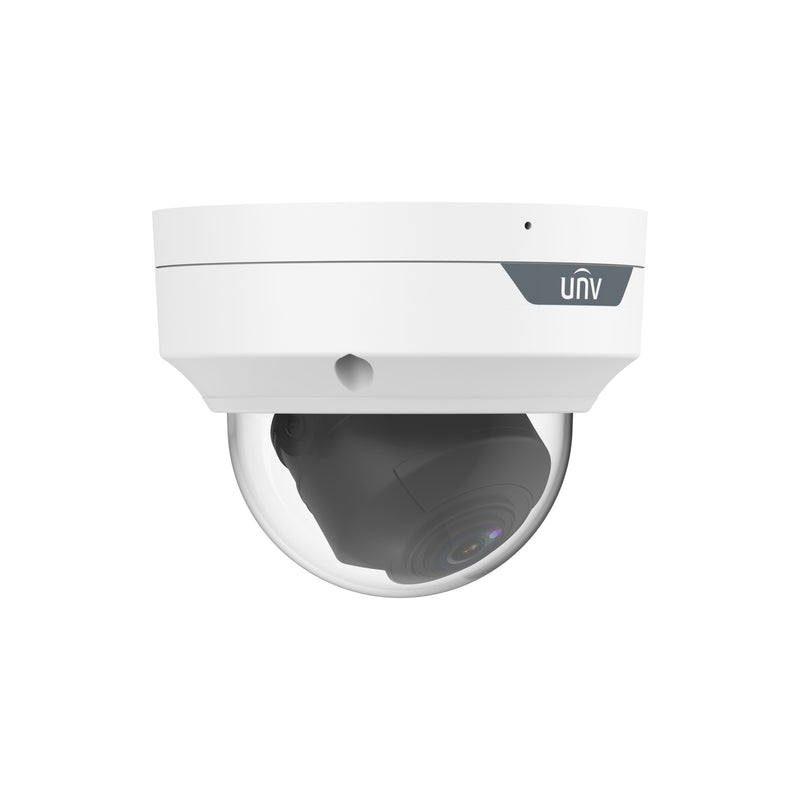 Uniview IPC3514SR-ADF28KM-WP 4MP ColorHunter with Wise-ISP 2.8-mm Fixed Dome Network Camera - White