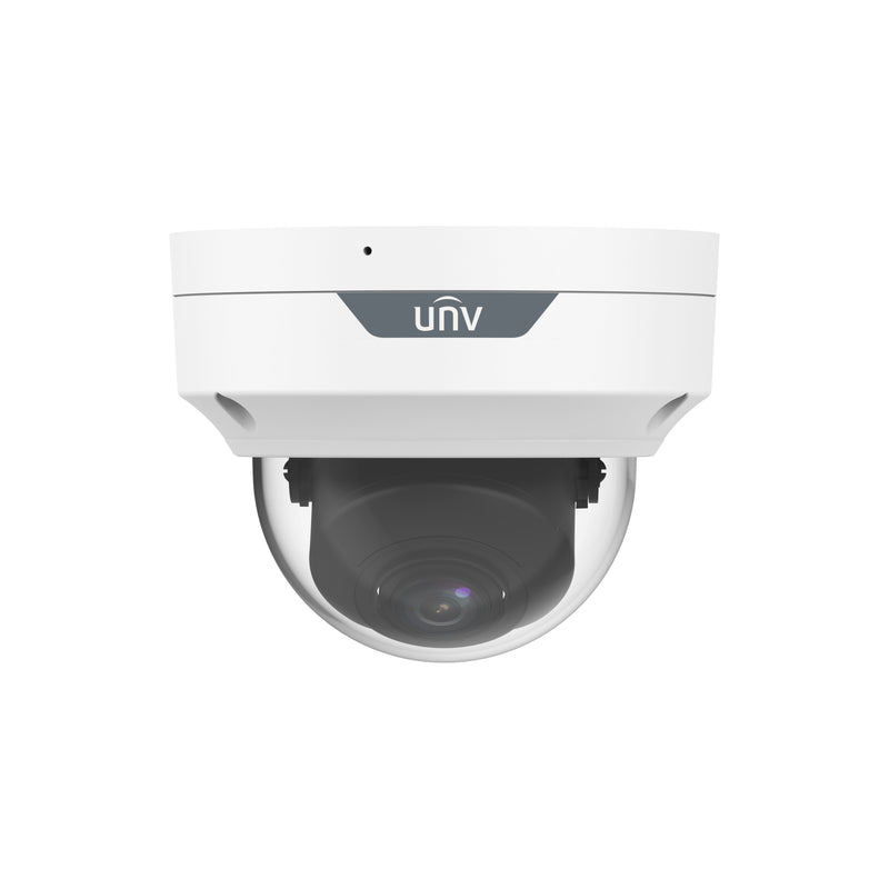 Uniview IPC3514SR-ADF28KM-WP 4MP ColorHunter with Wise-ISP 2.8-mm Fixed Dome Network Camera - White