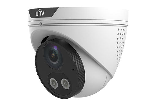 Uniview IPC3614SR3-ADF28KMC-DL 4MP HD ColorHunter Dual Light 2.8-mm Fixed Eyeball Network Camera - White