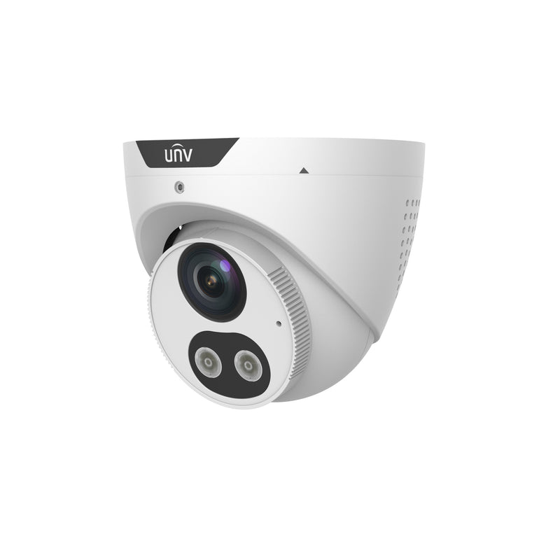 Uniview IPC3615SB-ADF28KMC-I0 5MP HD Intelligent IR Light and Audible Warning 2.8-mm Fixed Eyeball Network Camera - White