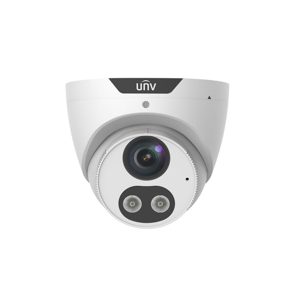 Uniview IPC3615SB-ADF28KMC-I0 5MP HD Intelligent IR Light and Audible Warning 2.8-mm Fixed Eyeball Network Camera - White