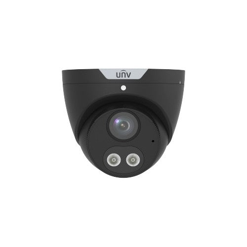 Uniview IPC3615SB-ADF28KMC-I0-BK 5MP HD Intelligent Light and Audible Warning Fixed Eyeball Network Camera - Black