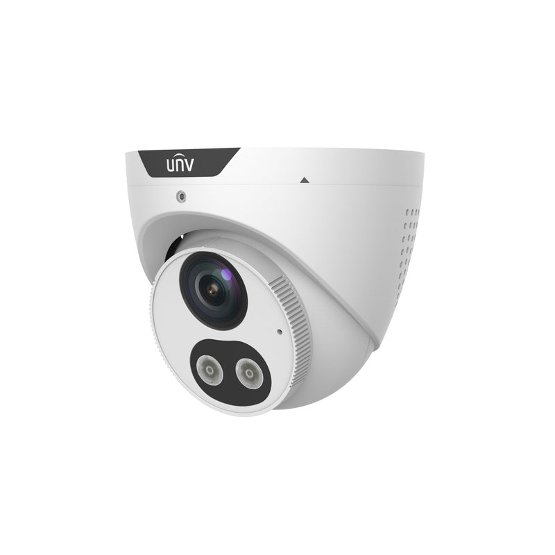 Uniview IPC3618SB-ADF28KMC-I0 8MP HD Intelligent IR Light and Audible Warning 2.8-mm Fixed Eyeball Network Camera - White