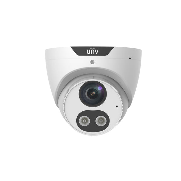 Uniview IPC3618SB-ADF28KMC-I0 8MP HD Intelligent IR Light and Audible Warning 2.8-mm Fixed Eyeball Network Camera - White
