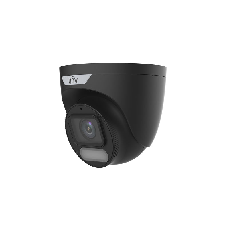 Uniview IPC3624SR-ADF28KM-WP-BK 4MP ColorHunter with Wise-ISP 2.8-mm Fixed Eyeball Network Camera with White Light - White