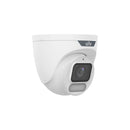 Uniview IPC3624SR-ADF28KM-WP 4MP ColorHunter with Wise-ISP 2.8-mm Fixed Eyeball Network Camera with White Light - White