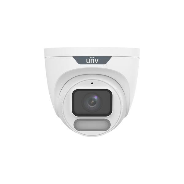 Uniview IPC3624SR-ADF40KM-WP 4MP ColorHunter with Wise-ISP 4.0-mm Fixed Eyeball Network Camera with White Light - White