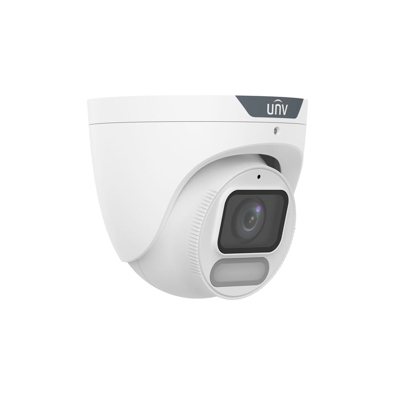 Uniview IPC3628SR-ADF28KM-WP 8MP ColorHunter with Wise-ISP 2.8-mm Fixed Eyeball Network Camera with White Light - White