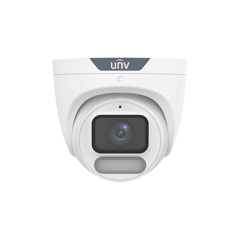 Uniview IPC3628SR-ADF28KM-WP 8MP ColorHunter with Wise-ISP 2.8-mm Fixed Eyeball Network Camera with White Light - White