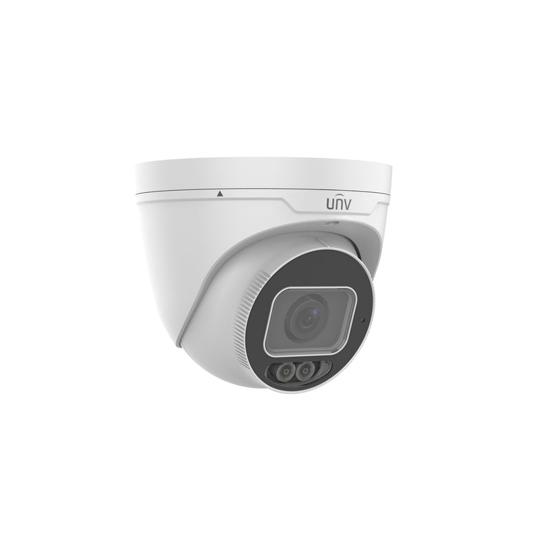 Uniview IPC3634SE-ADZK-WL-I0 4MP HD Intelligent Dual Light ColorHunter Automatic Focusing and Motorized Zoom Lens VF Eyeball Network Camera - White