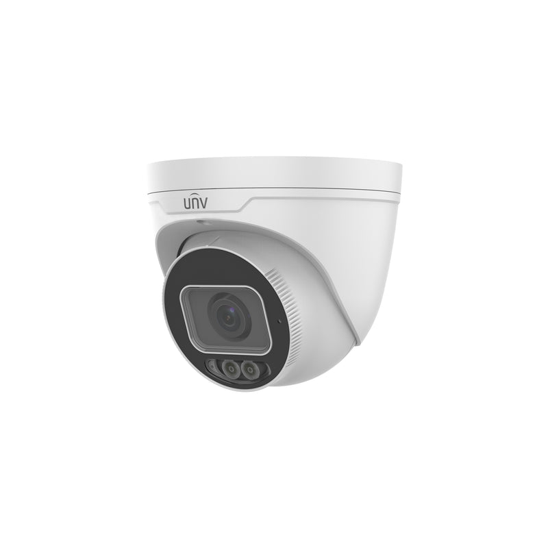 Uniview IPC3634SE-ADZK-WL-I0 4MP HD Intelligent Dual Light ColorHunter Automatic Focusing and Motorized Zoom Lens VF Eyeball Network Camera - White