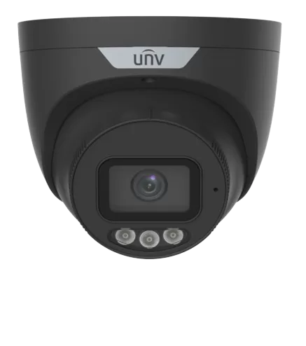 Uniview - IPC3638SS-ADF28KMC-I1-BK - 8MP Tri-Guard 2.8mm Fixed Dual-light Turret IP Camera Black