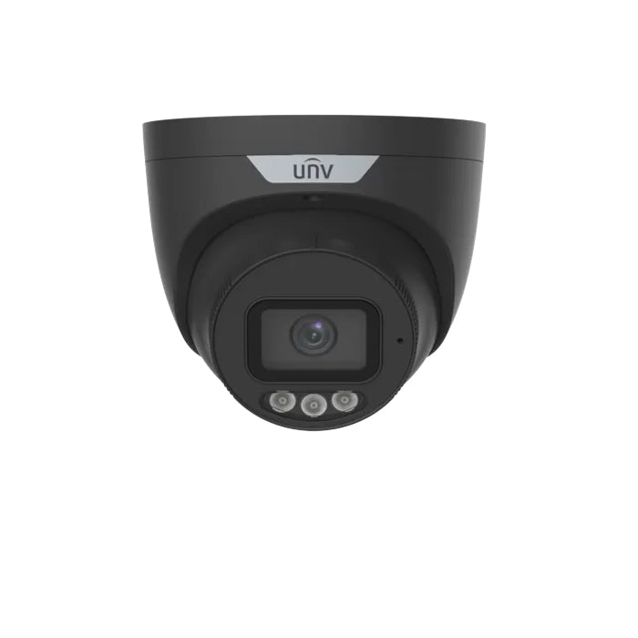 Uniview - IPC3638SS-ADF28KMC-I1-BK - 8MP Tri-Guard 2.8mm Fixed Dual-light Turret IP Camera Black