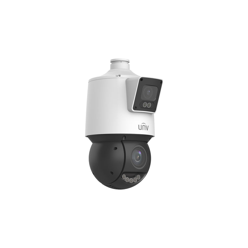 Uniview IPC94144SFW-X25-F40C 4MP+4MP Lighthunter Dual-lens Network 25x Zoom PTZ Camera - White