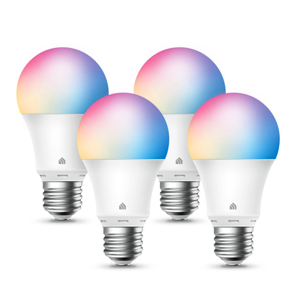 TP-Link Kasa Smart Multicolour Light Bulb - 4-pack