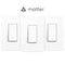 TP-Link Smart Wi-Fi Matter Light Switch - 3-pack - White