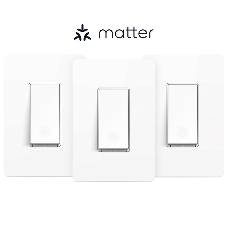 TP-Link Smart Wi-Fi Matter Light Switch - 3-pack - White