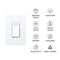 TP-Link Kasa Smart Wi-Fi Dimmer Matter Light Switch 3-pack - White