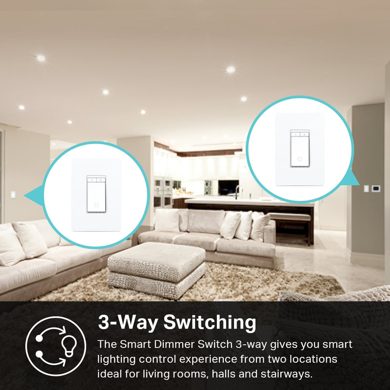 TP-Link Kasa Smart Wi-Fi 3-Way Dimmer Light Switch Kit - White