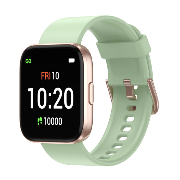 Letsfit IW1 Smart Watch & Fitness Tracker with Heart Rate Monitor - Light Green & Gold