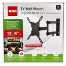 RCA Full Motion TV Wall Mount 13-in to 37-in - Black