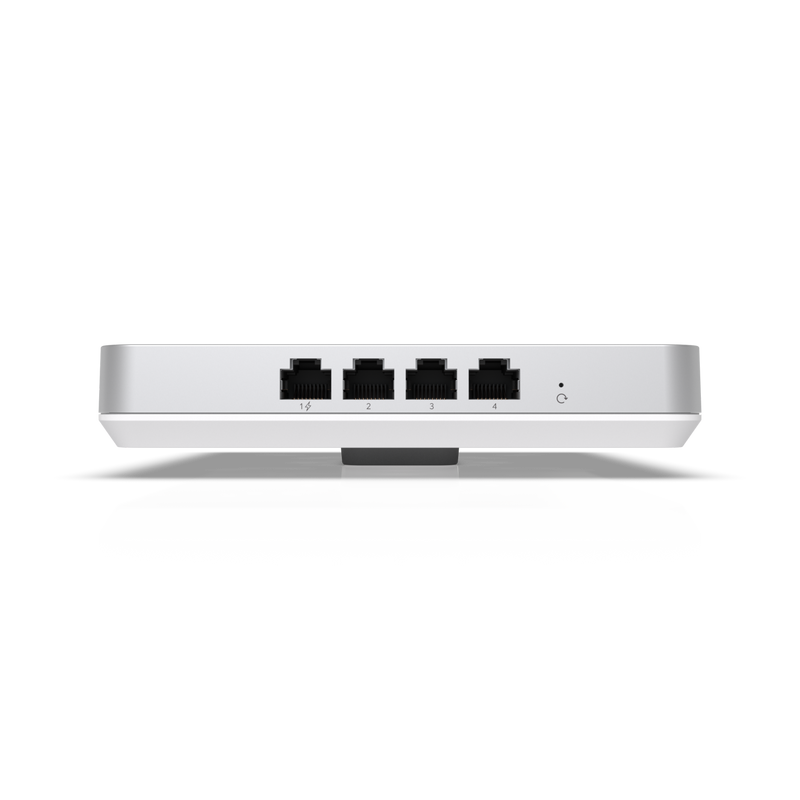 Ubiquiti Wall-mount Wi-Fi 6 AP 2.5 GbE, Built-in POE Switch, 10.2 Gbps OTA, 600+ Client Capacity - White