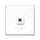 Ubiquiti Wall-mount Wi-Fi 6 AP 2.5 GbE, Built-in POE Switch, 10.2 Gbps OTA, 600+ Client Capacity - White